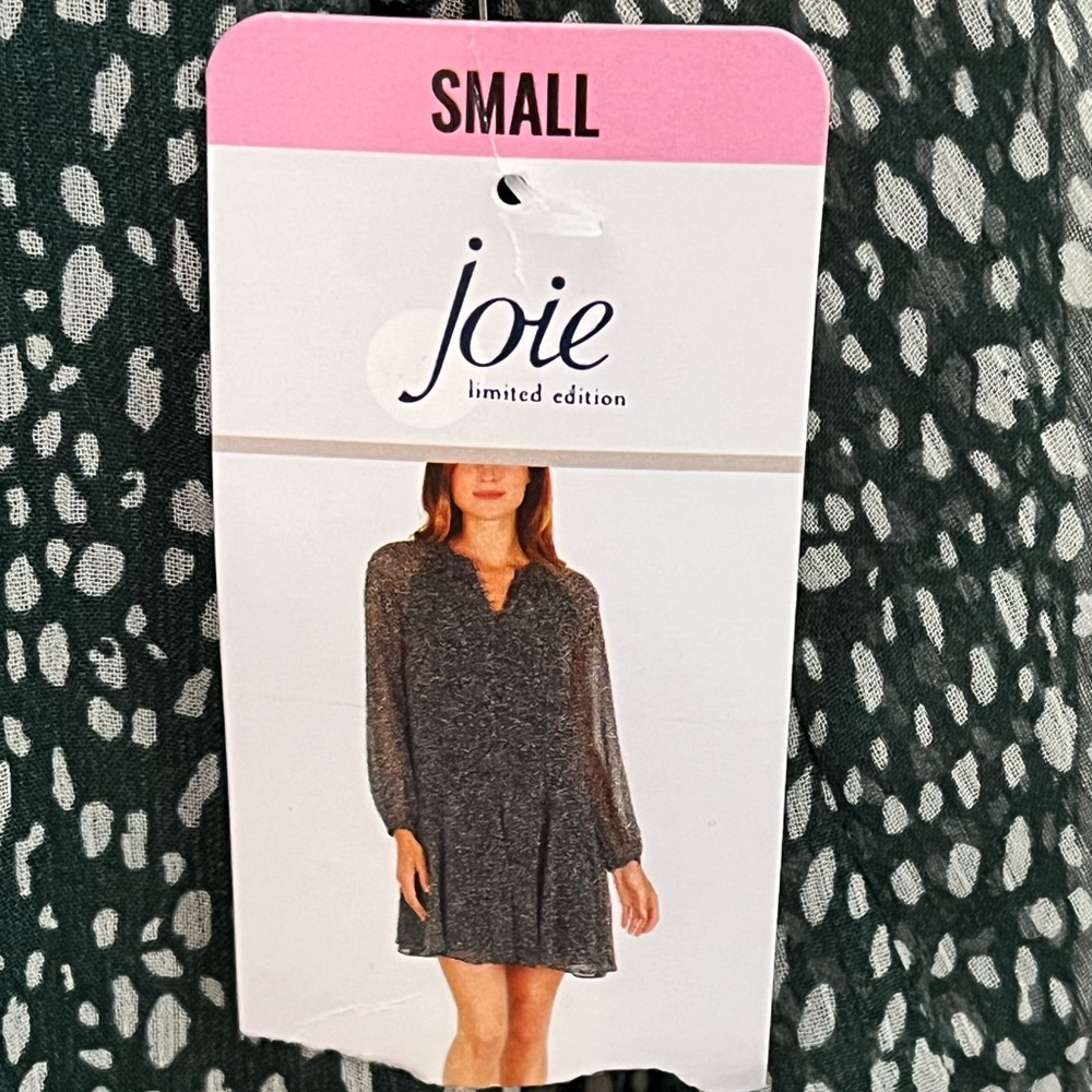 Joie limited edition balloon sleeve arctic animal spot dress, size S - Picture 3 of 10